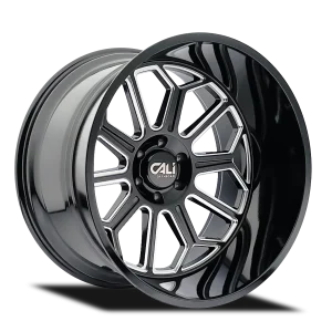 Cali Off-Road – Auburn – Black – 20″x10″ -25mm – Summer Wheels – 9117-2136BM